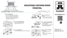 Decking Riser - 80/140mm (Pack of 10) - Jouplast UK