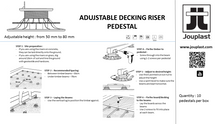 Decking Riser - 40/65mm (Pack of 10) - Jouplast UK