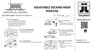 Decking Riser - 20/30mm (Pack of 10) - Jouplast UK