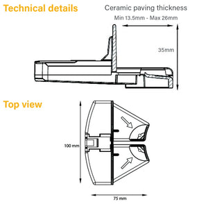 Lateral Riser support (Pack of 10)